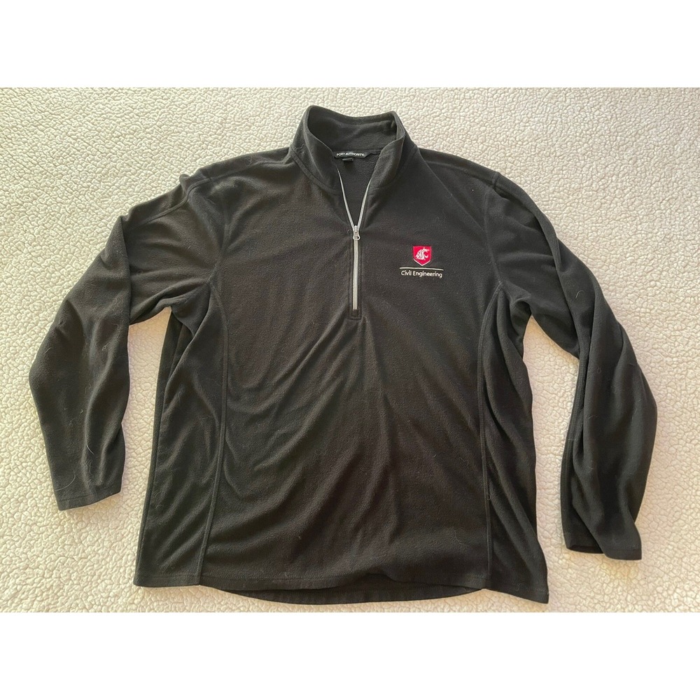 Washington State University Men's Civil Engineering Quarter Zip Large ASCE